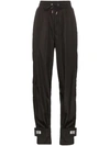 OFF-WHITE HIGH-WAISTED TRACK trousers
