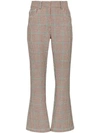 OFF-WHITE OFF-WHITE HIGH-WAISTED HOUNDSTOOTH TROUSERS - 多色
