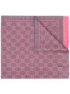 GUCCI GUCCI GG SUPREME SCARF - 粉色