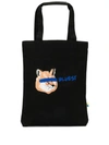 Maison Kitsuné Maison Kitsune Black Ader Error Edition Fox Head Tote