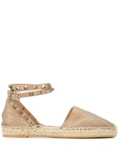 Valentino Garavani Valentino  Rockstud Espadrilles - 金属色 In Metallic