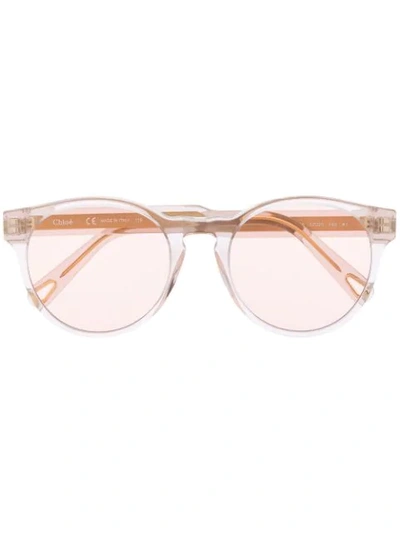 Chloé Cat Eye Sunglasses In White