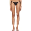 DOLCE & GABBANA DOLCE AND GABBANA BLACK STRING BIKINI BOTTOM