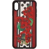 DOLCE & GABBANA DOLCE AND GABBANA RED AND BLACK PORTOFINO-PRINT IPHONE XS MAX CASE