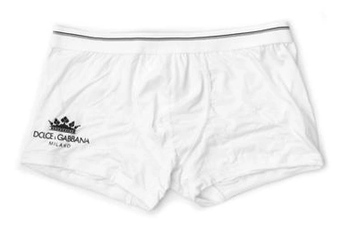 Dolce & Gabbana Underwear Logo Crown Boxer Shorts In White