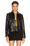 SAINT LAURENT LEATHER JACKET,SLAU-WO146