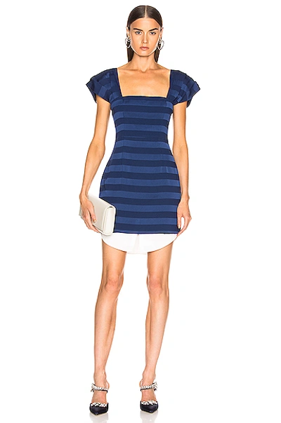 Atoir State Lines Dress In Blue,stripes In Navy Stripe