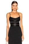 BRANDON MAXWELL BUSTIER BODYSUIT,BMAX-WS14