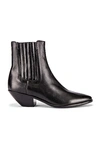 Saint Laurent Black West Chelsea Boots In Black