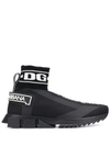 Dolce & Gabbana Dolce And Gabbana Black Sorrento High-top Sneakers In Black
