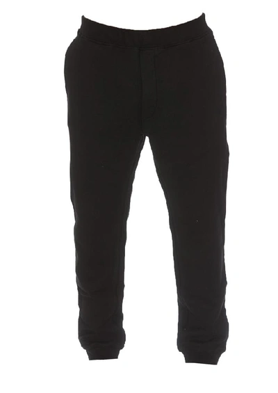 Dsquared2 Tapered Elasticated Waistband Track Pants In Black