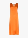 ASCENO ASCENO PANELLED SILK SLIP DRESS,314414107100