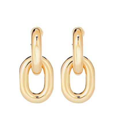 Paco Rabanne Chain Hoop Earrings In Gold