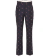 GUCCI FIL COUPÉ COTTON AND WOOL trousers,P00399720
