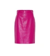 GUCCI LEATHER PENCIL SKIRT,P00399792