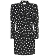 SAINT LAURENT DOTTED MINIDRESS,P00402435