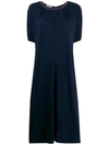 MARNI MARNI KNITTED T-SHIRT DRESS - 蓝色