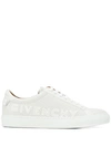 GIVENCHY LOGO PERFORATED SNEAKERS