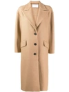 HARRIS WHARF LONDON FLAP POCKET DETAIL COAT