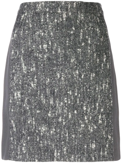 Pre-owned Balenciaga 混针织a字形半身裙 In Grey