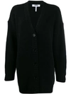 MSGM RIBBED KNIT CARDIGAN