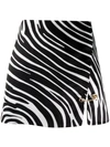 VERSACE ZEBRA PATTERN MINI SKIRT