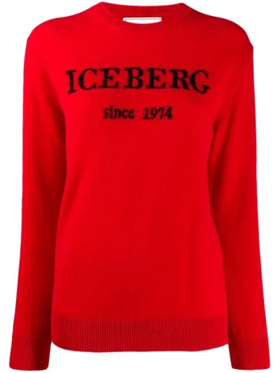 Iceberg Logo Jumper - 红色 In 4622 Red