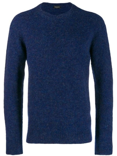 Roberto Collina Knitted Crewneck Jumper - 蓝色 In Blue