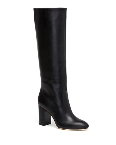 Loeffler Randall Goldy Leather Knee Boots In Black