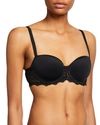 Simone Perele Caresse 3d Plunge T-shirt Bra In Black