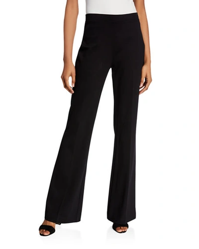 Kobi Halperin Plus Size Meghan Ponte Flare Pants In Black