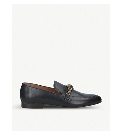 Kurt Geiger Leather Chelsea Loafers In Black