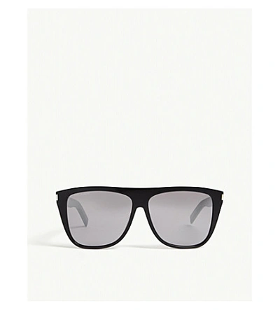 Saint Laurent Saint L Au Rent Women's  Black Acetate Sunglasses