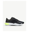 Fendi Ff All Over Cotton Low Top Sneakers In Black