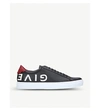 Givenchy Black Reverse Logo Urban Knots Sneakers In Blk/red