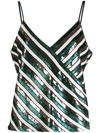 DIANE VON FURSTENBERG SEQUIN STRIPED TANK TOP