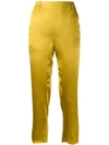 ANN DEMEULEMEESTER CROPPED SATIN TROUSERS