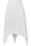 ACNE STUDIOS Ilsie asymmetric pleated wool-blend midi skirt