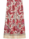 GUCCI SILK SKIRT WITH WATERCOLOR FLOWER PRINT,409370 ZAAOH