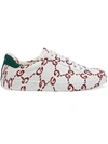 GUCCI GG PRINT ACE SNEAKERS,497094 0G250