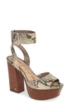 SAM EDELMAN RAIN PLATFORM ANKLE STRAP SANDAL,G6143L4