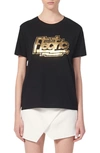 SANDRO ELECTRIC GRAPHIC CREWNECK T-SHIRT,SFPTS00234