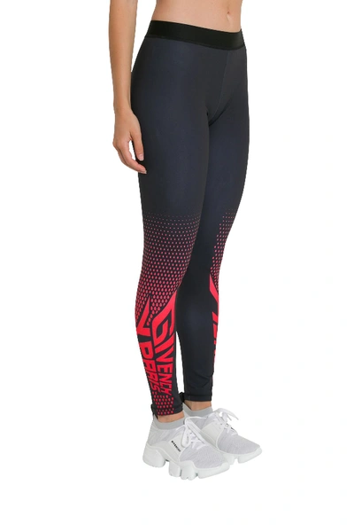 Givenchy Logo-print Stretch-jersey Leggings In Nero