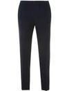 Alberto Biani Colour Block Straight Trousers In Black