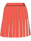 Off-white Swans Collegiate Cheerleader Skirt In Red