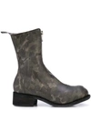 GUIDI CAMOUFLAGE PATTERN ZIP BOOTS