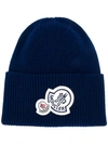 MONCLER PATCH-EMBELLISHED BEANIE