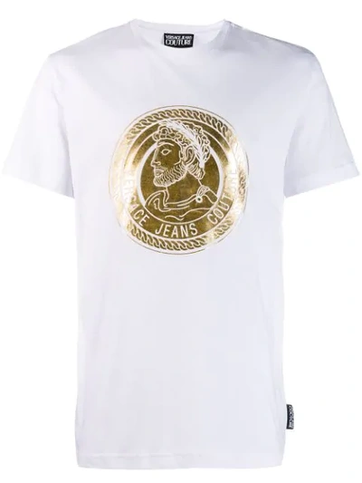Versace Jeans Couture Versace Jeans Cotton T-shirt In Bianco