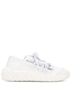 Giuseppe Zanotti Urchin Spiked Sole Sneakers In White