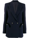 BLAZÉ MILANO BLAZÉ MILANO DOUBLE-BREASTED BLAZER - BLUE